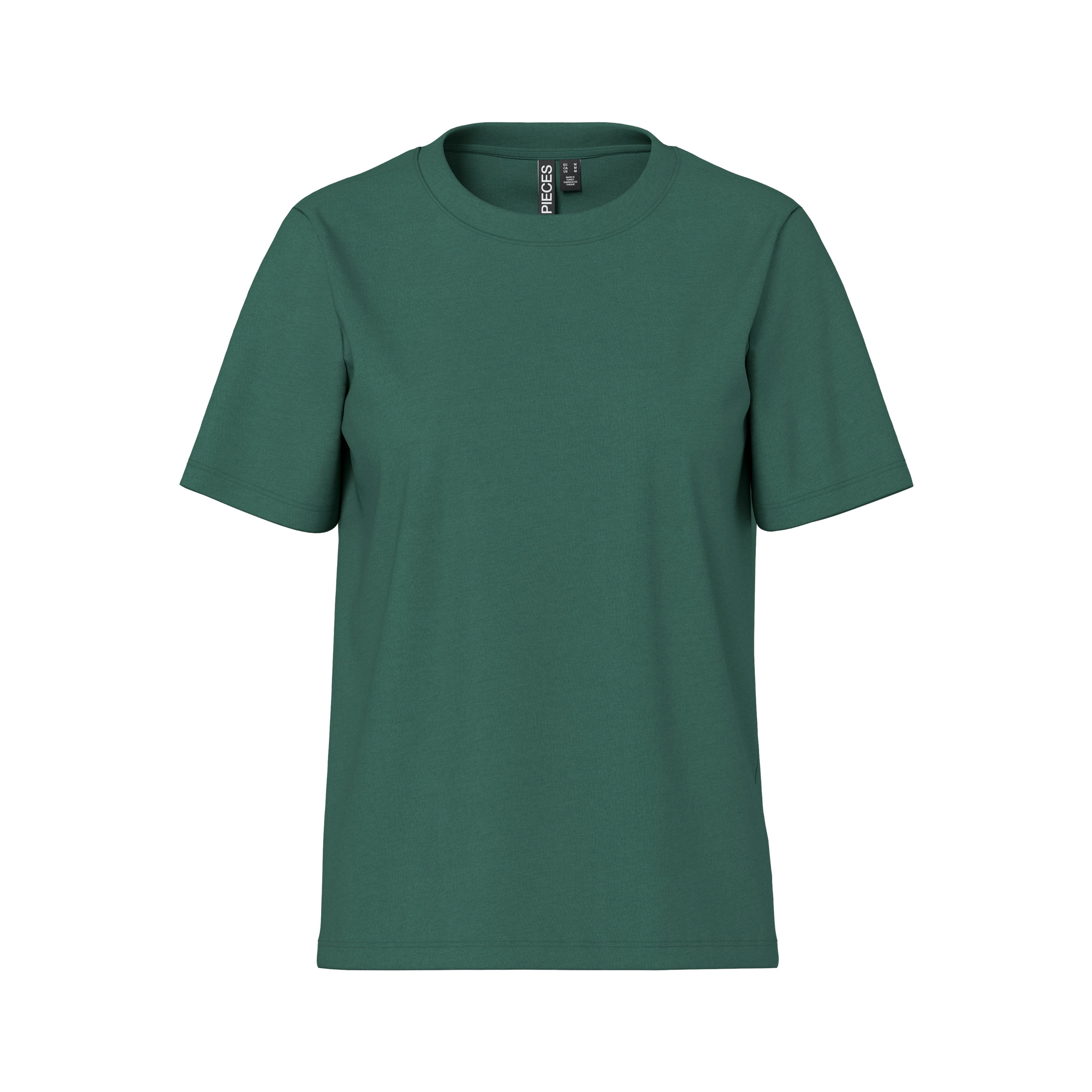 PIECES - T-SHIRT - RIA SOLID 17140802 - TREKKING GREEN