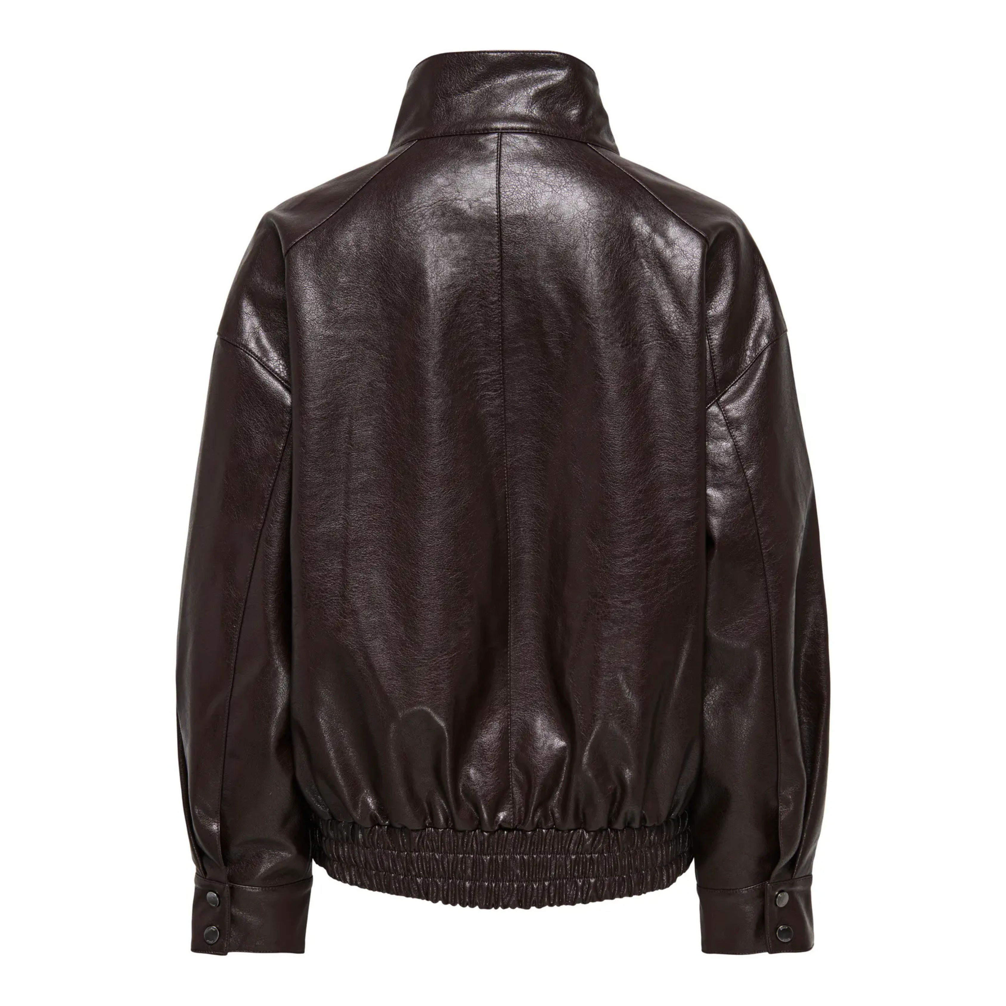 ONLY - BOMBERJAKKE - JULIA FAUX LEATHER 15373024 - CHOCOLATE TORTE