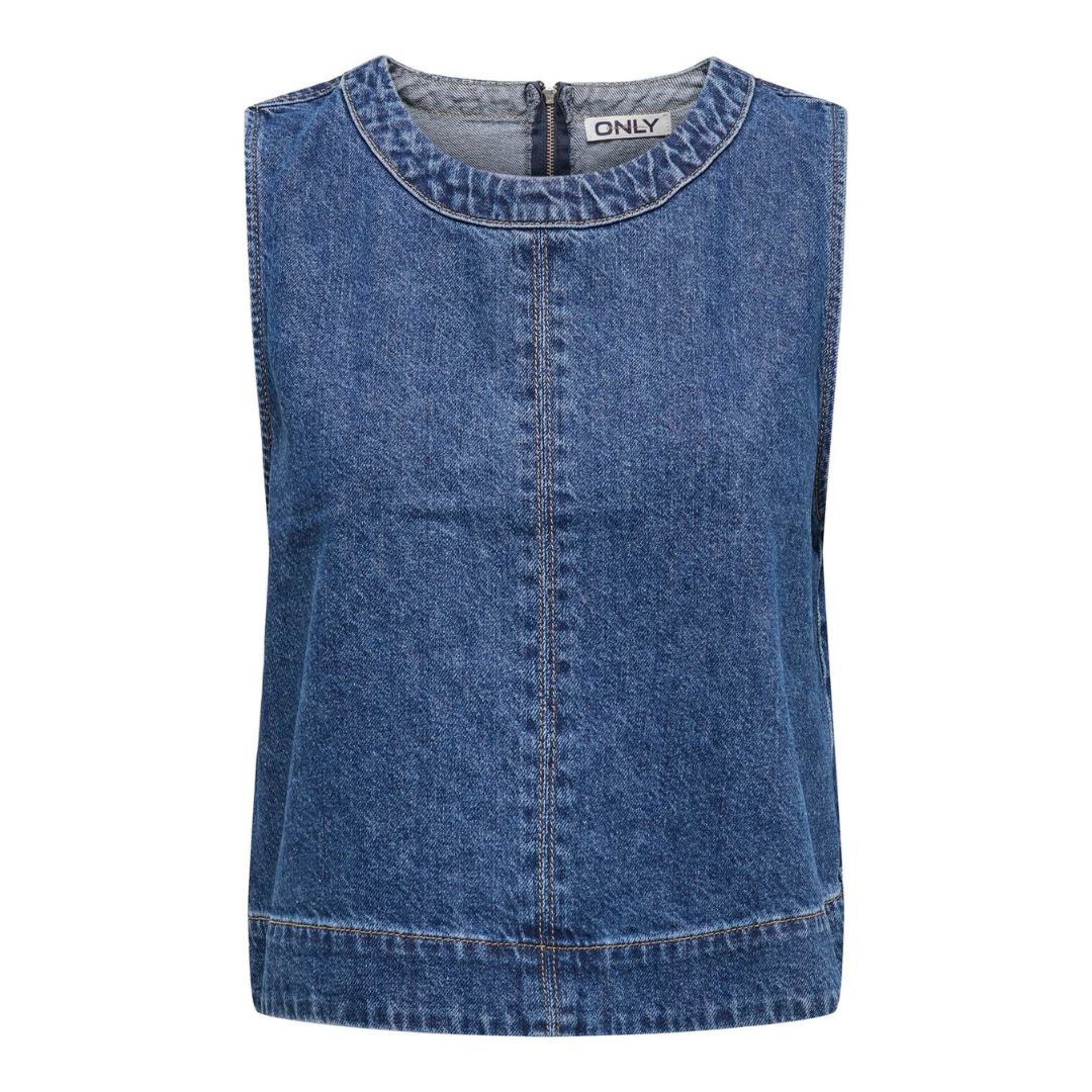 ONLY - TOP - DORSI 15344091 - MEDIUM BLUE DENIM