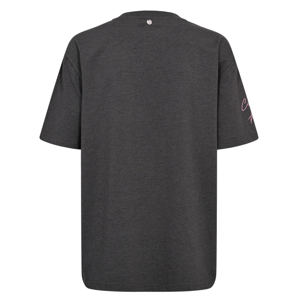 NÜMPH - T-SHIRT - PRIMA OVERSIZE 706163 - DARK GREY MELANGE