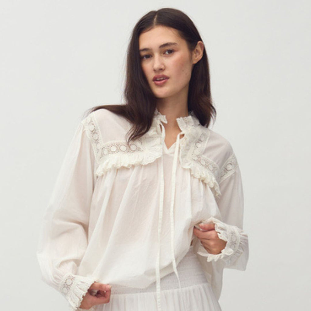 MBYM - BLUSE - GERLINA 58790101 - HVID