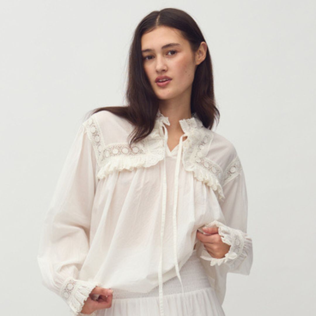 MBYM - BLUSE - GERLINA 58790101 - HVID