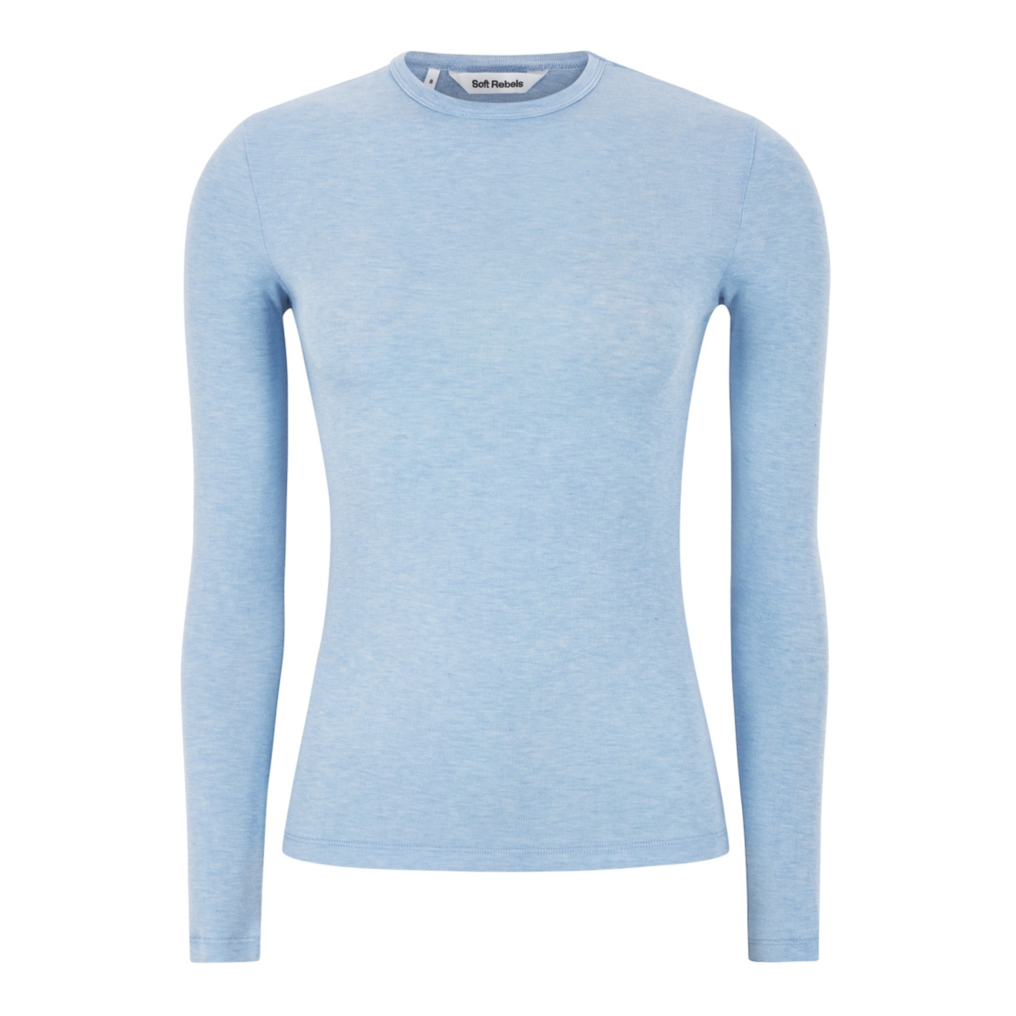 SOFT REBELS - BLUSE - ROMAN SR424-300 - CASHMERE BLUE MELANGE