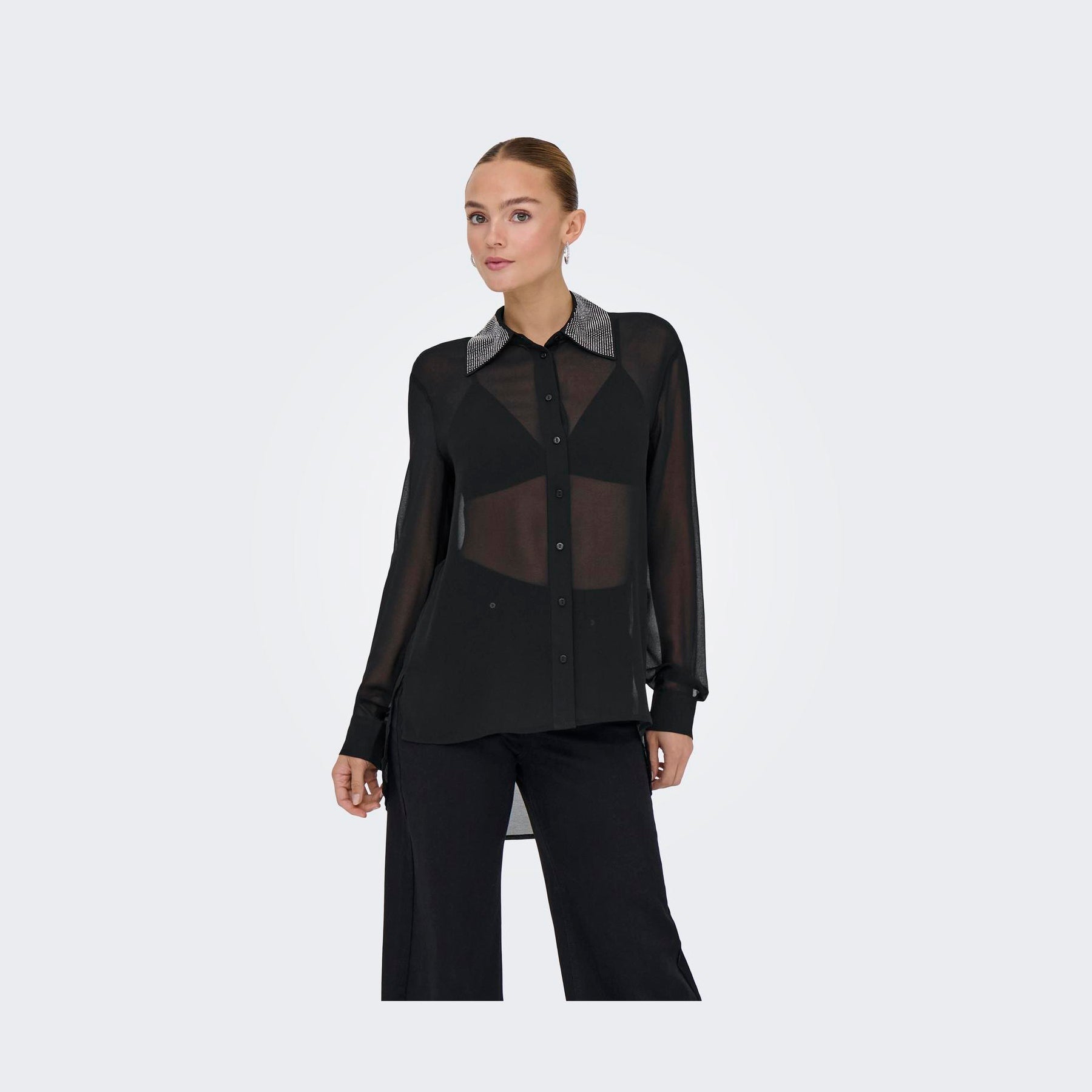 ONLY - SKJORTE - TASH 15367499 - BLACK