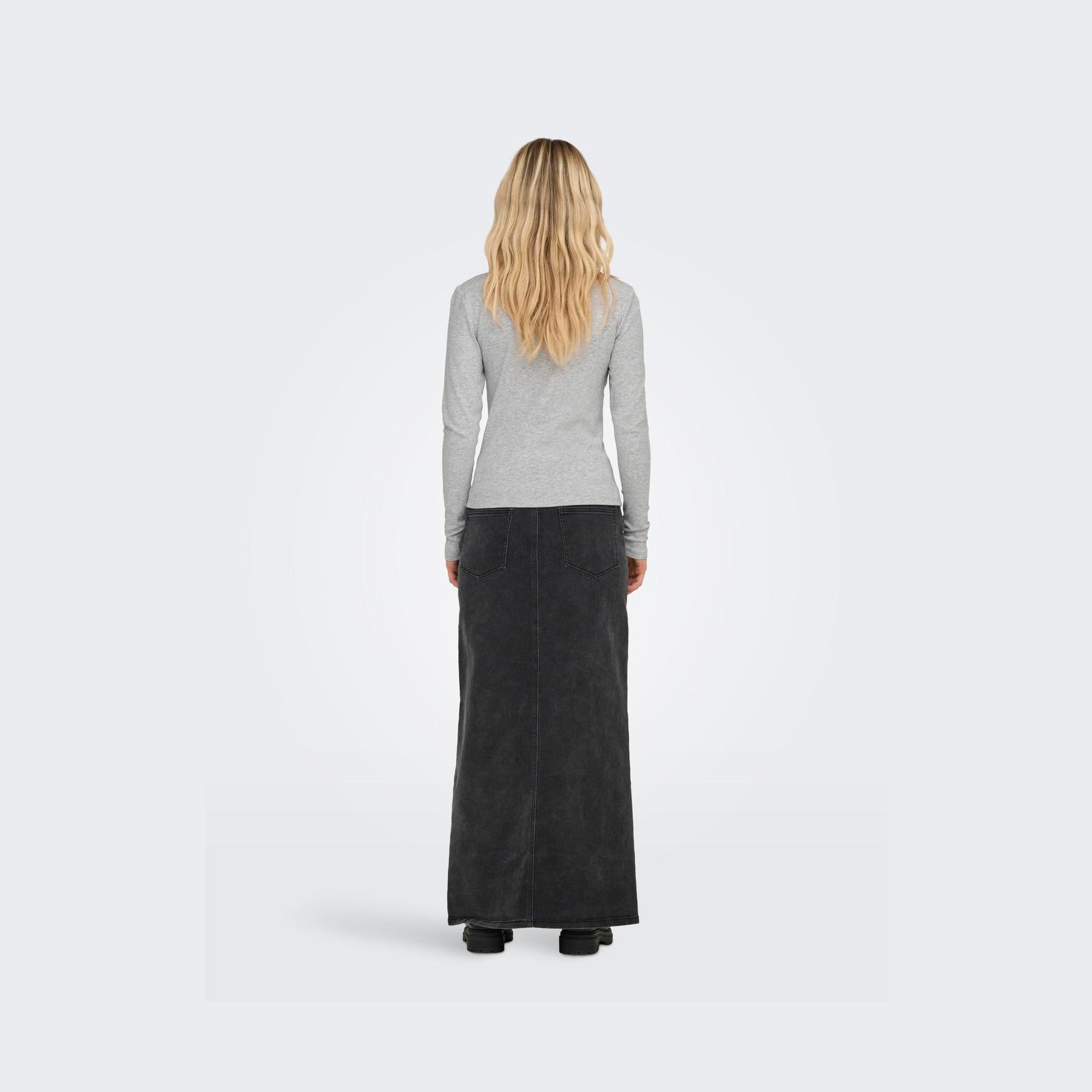 ONLY - T-SHIRT - RILEY 15323159 - LIGHT GREY MELANGE