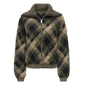 ONLY - CARDIGAN - MAROON 15358211 - FOREST NIGHT CHEKS/OTTER/BLACK